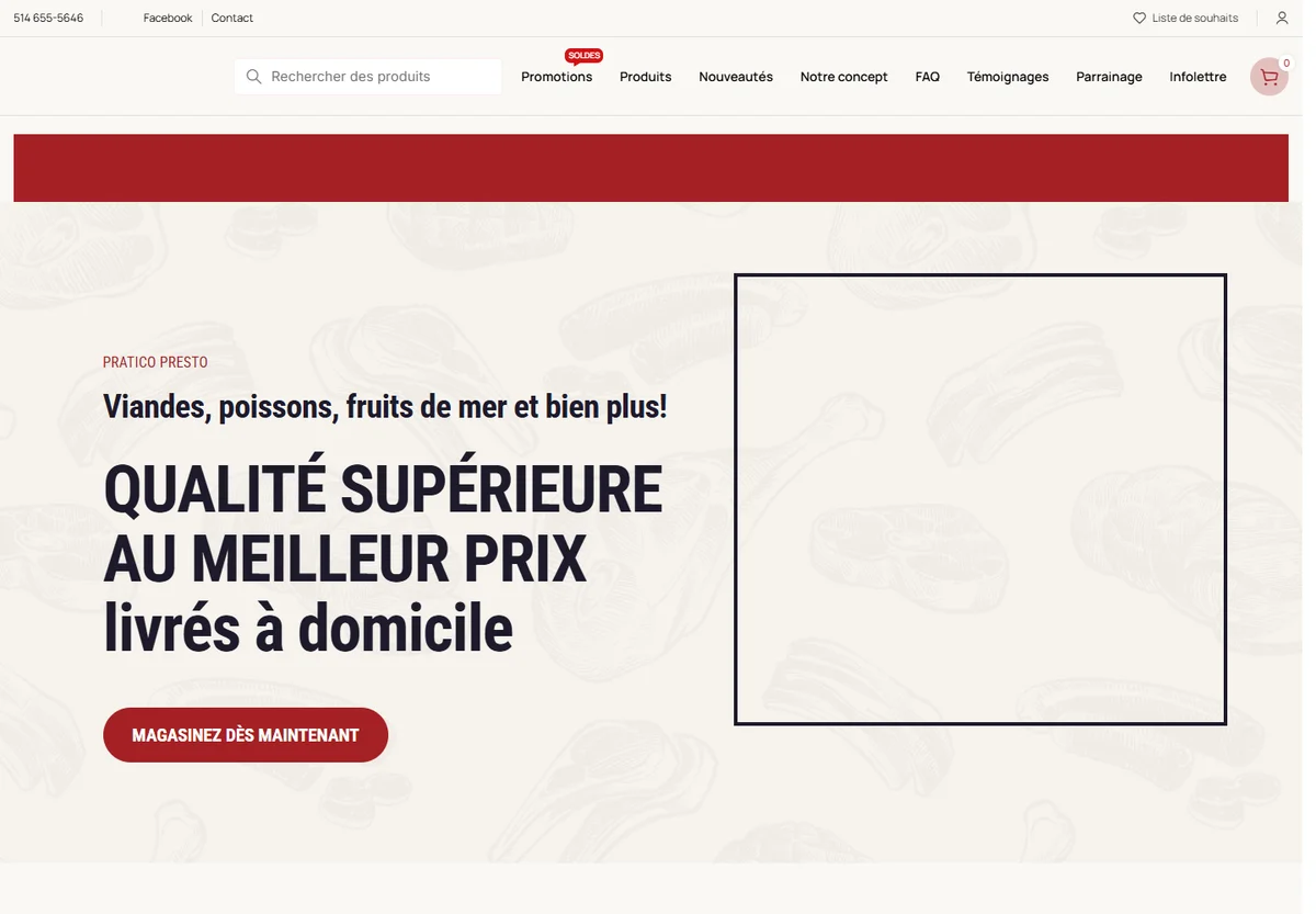 Pratico Presto website screenshot